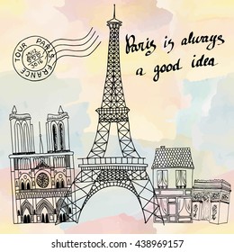 Vintage Paris Postcard