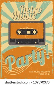 Vintage party poster