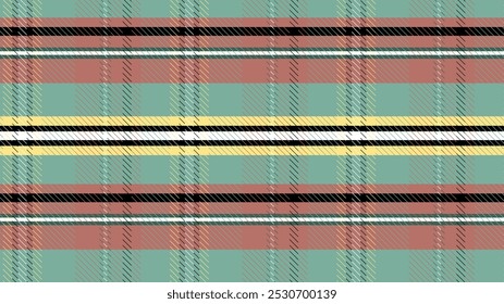 Vintage Pastel Plaid Pattern in Green, Yellow, and Brown Tones, Traditional Tartan Design for Autumn Fashion, Rustic Home Decor,
 Textiles, Wrapping Paper, and Craft Projects