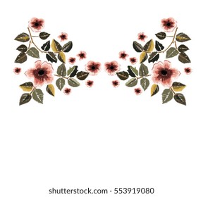 flores bordado remendo vintage