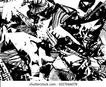 Vintage pattern. Abstract background with triangles.