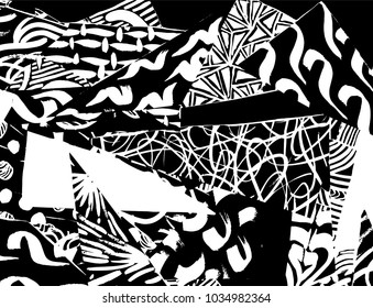 Vintage pattern. Abstract background with triangles.