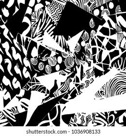 Vintage pattern. Abstract background with triangles.