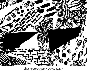 Vintage pattern. Abstract background with triangles.
