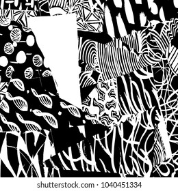 Vintage pattern. Abstract background with triangles.