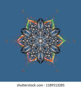 Vintage pattern with arabesques. Oriental vector pattern with arabesques and floral elements. Traditional classic ornament.