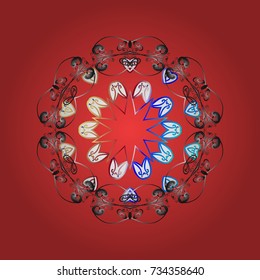 Vintage pattern with arabesques. Oriental vector pattern with arabesques and floral elements. Traditional classic ornament.