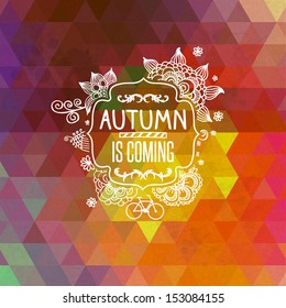 Vintage pattern with Autumn Color