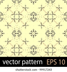 Vintage pattern backdrop. Seamless vector background