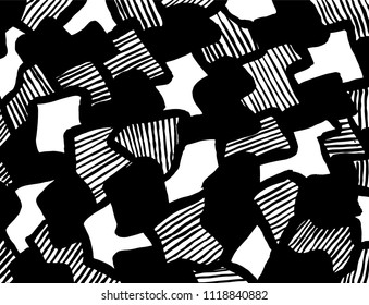 Vintage pattern. Background. Brush. Vector.