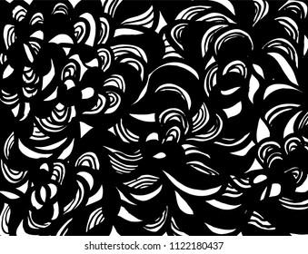 Vintage pattern. Background. Brush. Vector.