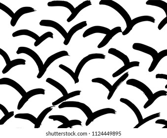 Vintage pattern. Background. Brush. Vector.