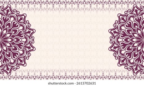 Vintage pattern background, ornamental mandala