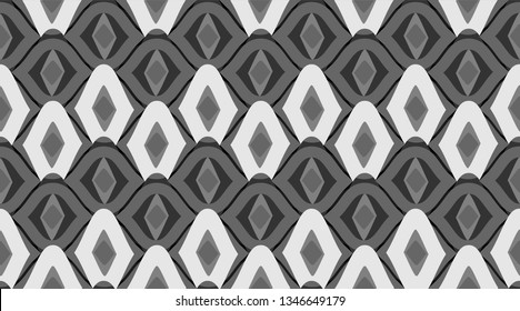 Vintage pattern background.  Retro fabric texture wallpaper.  Repeating tile interior design background.  Seamless vector pattern. 