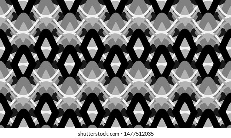 Vintage pattern background.  Retro fabric texture wallpaper.  Color mosaic shapes background.  Seamless vector pattern. 