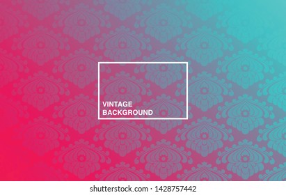 Vintage pattern background, vector illustration design.