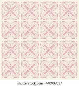 Vintage pattern background - Victorian tile in vector