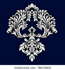 Vintage pattern in baroque style. For decoration and wedding invitations and postcards.