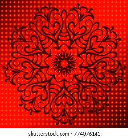  vintage pattern, decor for furniture, style boho. Flower Mandala. Decorative round ornaments. Yoga logos, backgrounds for meditation poster