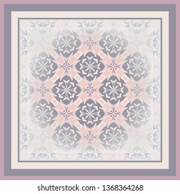 Vintage pattern for decoration. Print for paper wallpaper, tiles, textiles, neckerchief.