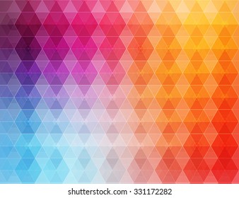 Vintage pattern with decorative geometric and abstract elements. Vector colorful background