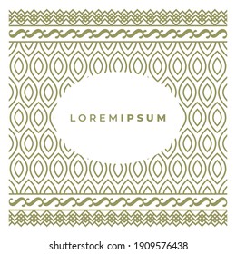 vintage pattern design vector suitable for product packaging