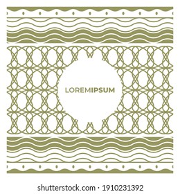 vintage pattern design vector suitable for product packaging