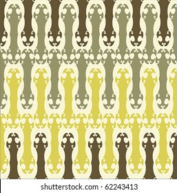 Vintage Pattern for fabric design or wallpaper