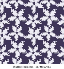 Vintage Pattern Flower Floral illustration Design Vector 
