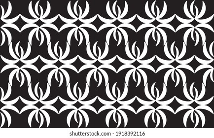 Vintage pattern with flowers. Decorative background - vector illustration.