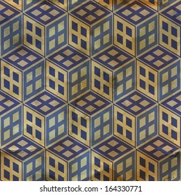 Vintage pattern with grunge effect. Seamless pattern can be used for wallpaper, surface textures, web design. 