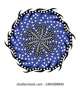 vintage pattern in indonesian batik style. floral vector background