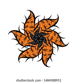 vintage pattern in indonesian batik style. floral vector background