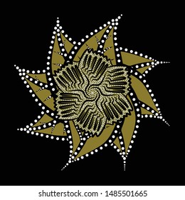 vintage pattern in indonesian batik style. 