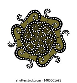 vintage pattern in indonesian batik style. 