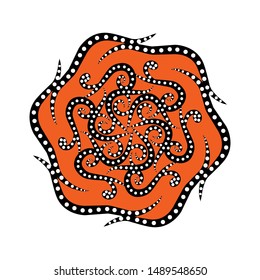 vintage pattern in indonesian batik style. floral vector background