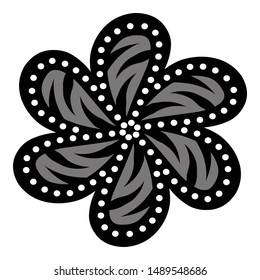 vintage pattern in indonesian batik style. floral vector background