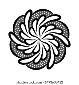 vintage pattern in indonesian batik style. floral vector background