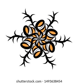 vintage pattern in indonesian batik style. floral vector background