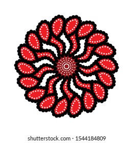 vintage pattern in indonesian batik style. floral vector background