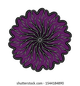 vintage pattern in indonesian batik style. floral vector background