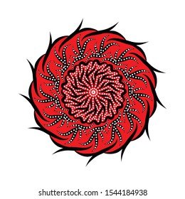 vintage pattern in indonesian batik style. floral vector background