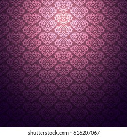 Vintage pattern light pink background abstract vector