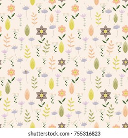 Vintage pattern with little flowers