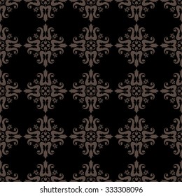 Vintage pattern on a black background.