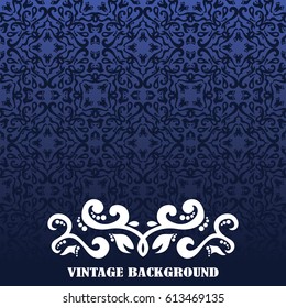 Vintage pattern on seamless texture background. Can be used in cover design, book design, card background     