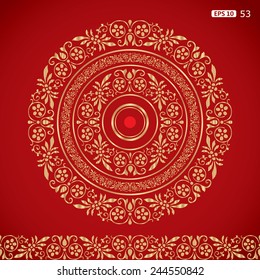 Vintage Pattern. Seamless background.