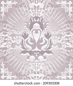Vintage pattern, seamless background, pastel colors             