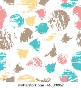 Vintage Pattern. Stains Seamless Pattern Design. Vector Illustration.