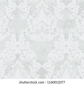Vintage pattern Vector. Beautiful ornament decor. Royal luxury texture backgrounds. Light gray colors